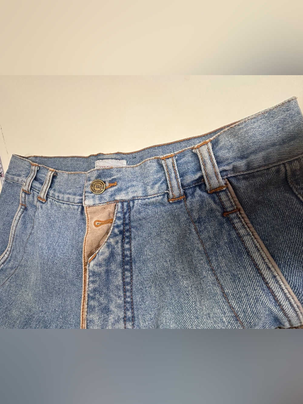 1980s Nevada Vintage high-waisted ribcage western cowgirl denim jeans size 31 - Picture 6 of 10